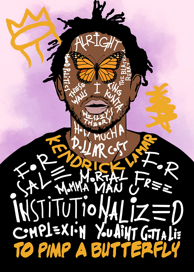 Kendrick Lamar To Pimp A Butterfly Art