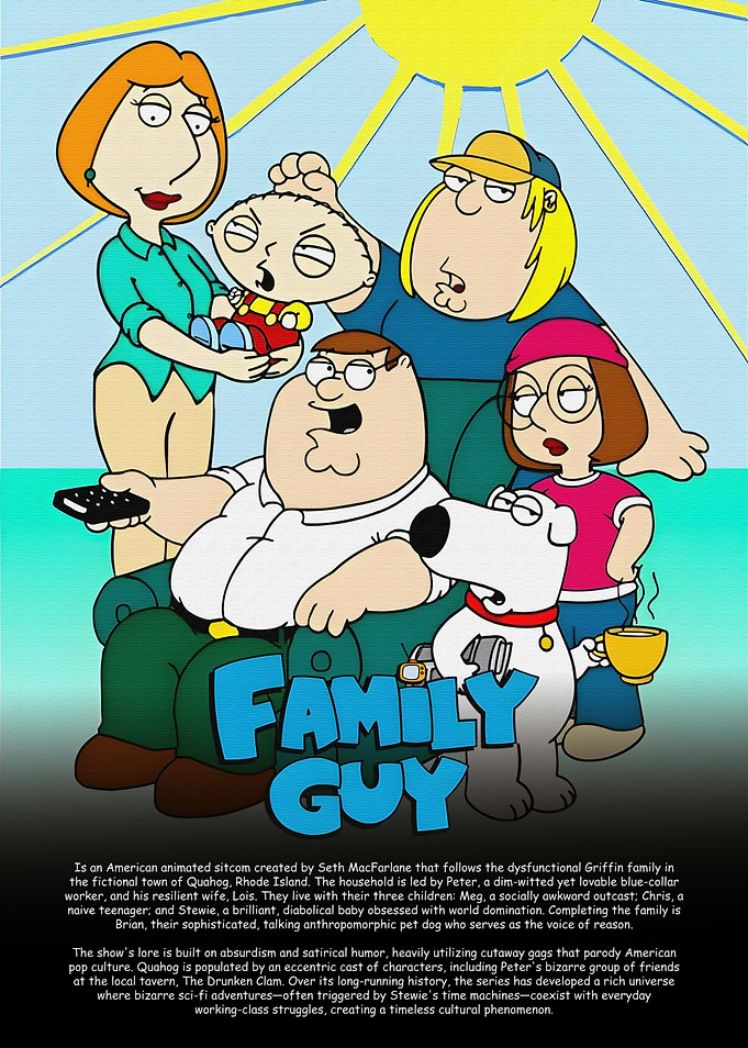 Family Guy Griffin Family Poster