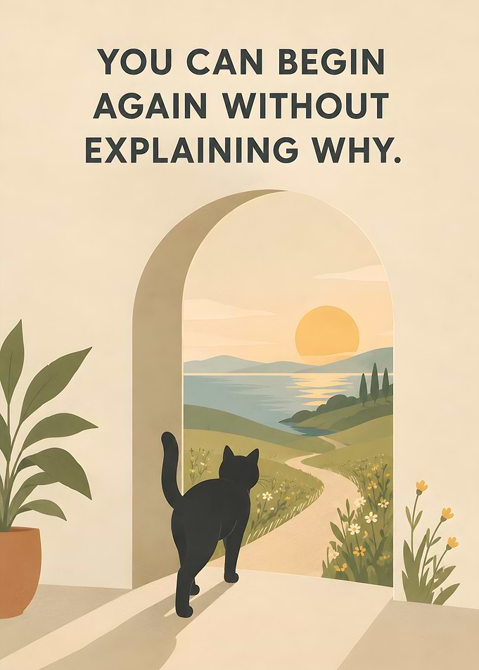 Inspirational Cat Art Print