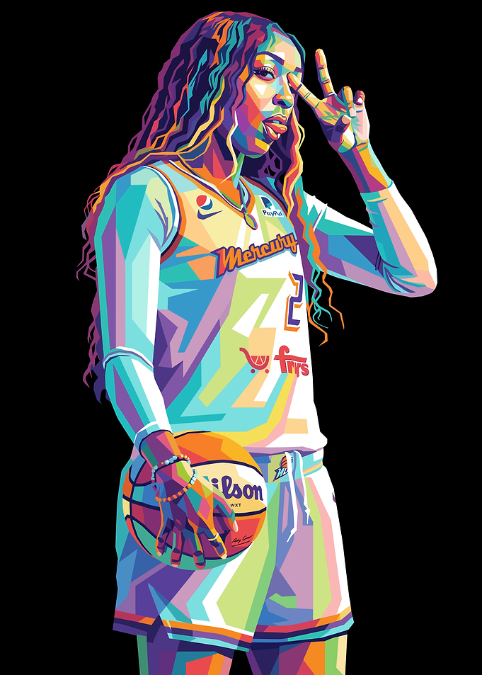 Kahleah Copper WNBA Player Pop Art Portrait