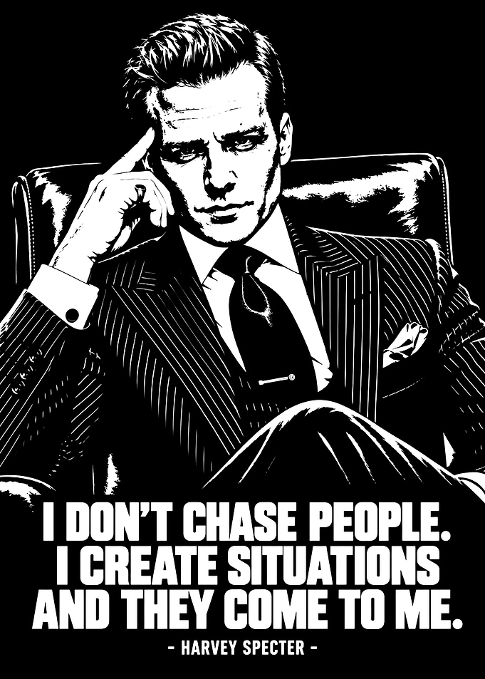 Harvey Specter Inspirational Quote Poster