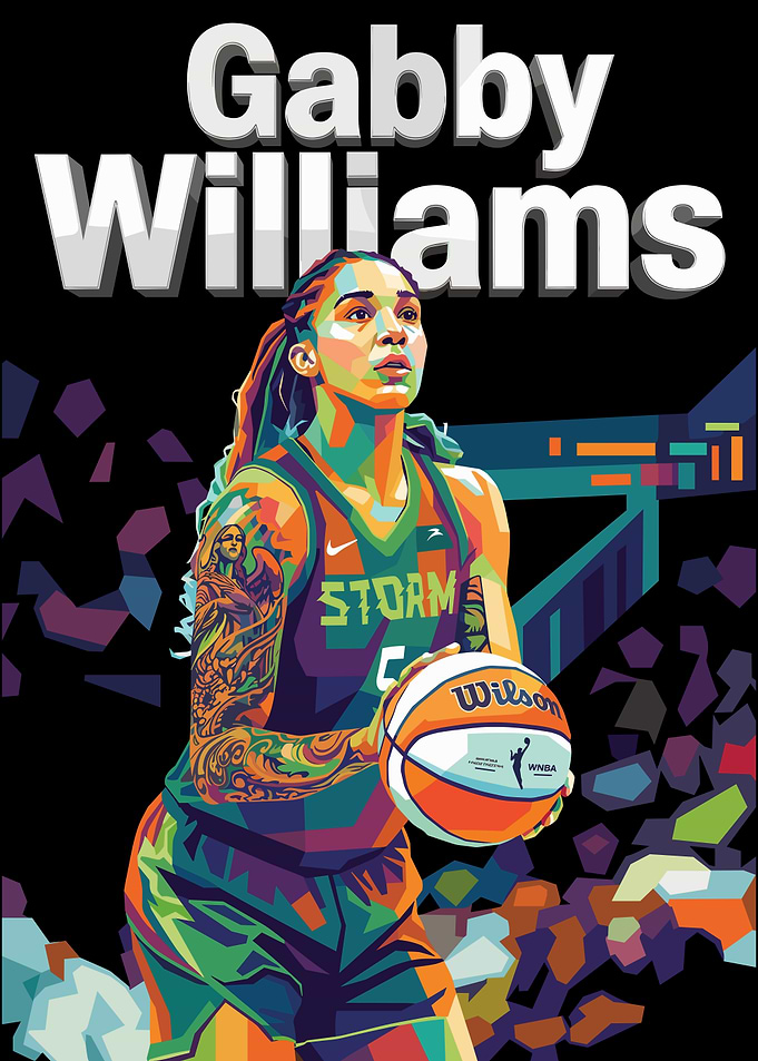 Gabby Williams WNBA Pop Art Poster