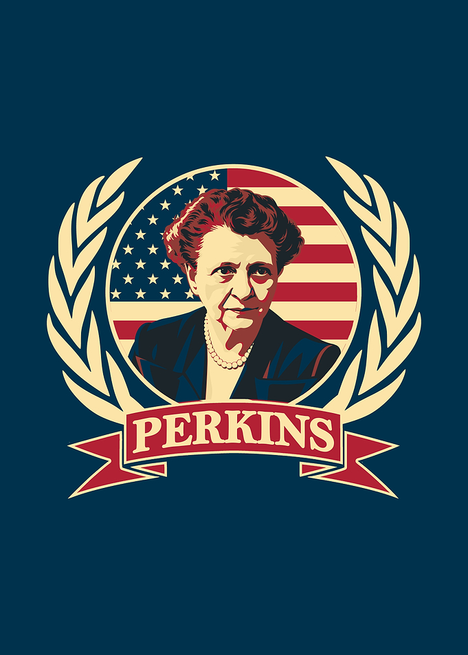 Frances Perkins Laurel Wreath Portrait