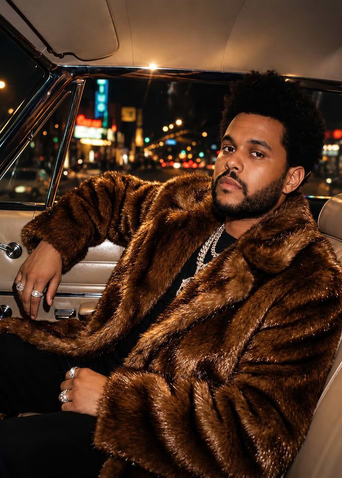 The Weeknd in a Fur Coat