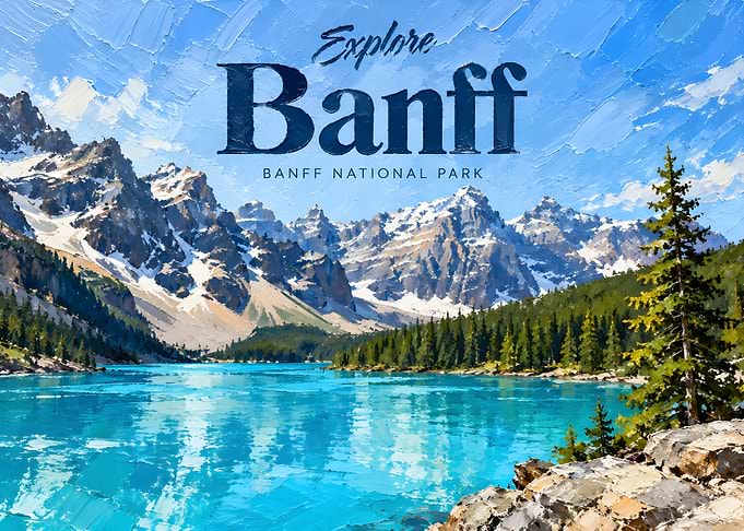 Explore Banff National Park Poster