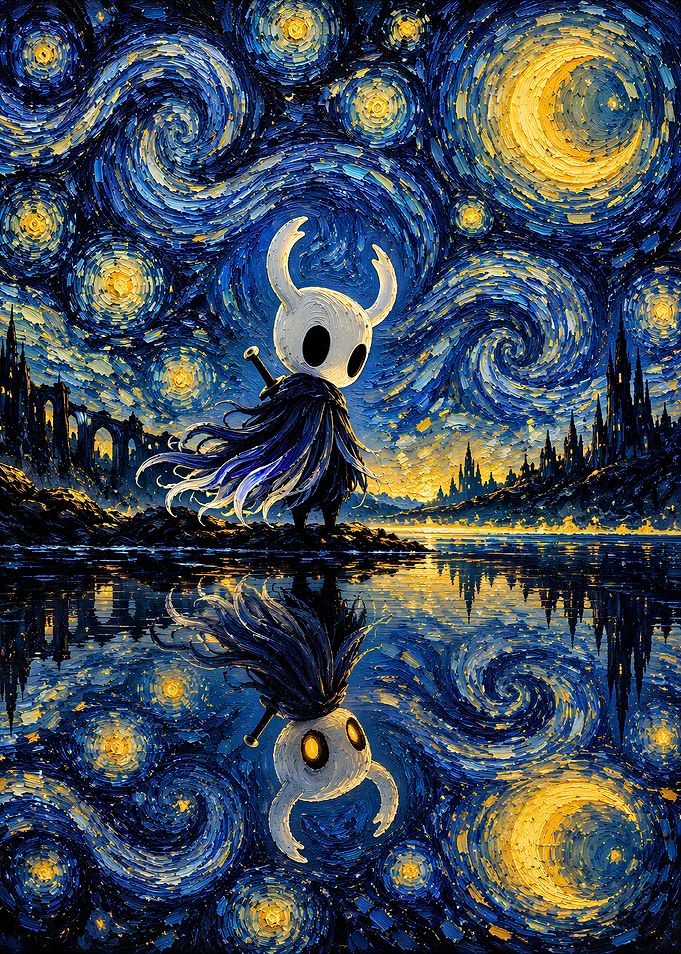 Hollow Knight Starry Night Mashup