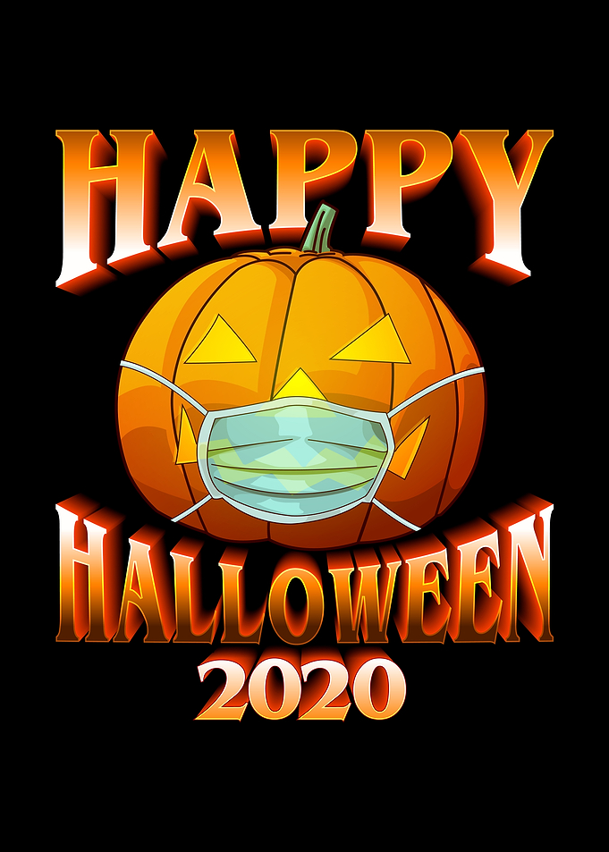 Happy Halloween 2020 Masked Pumpkin