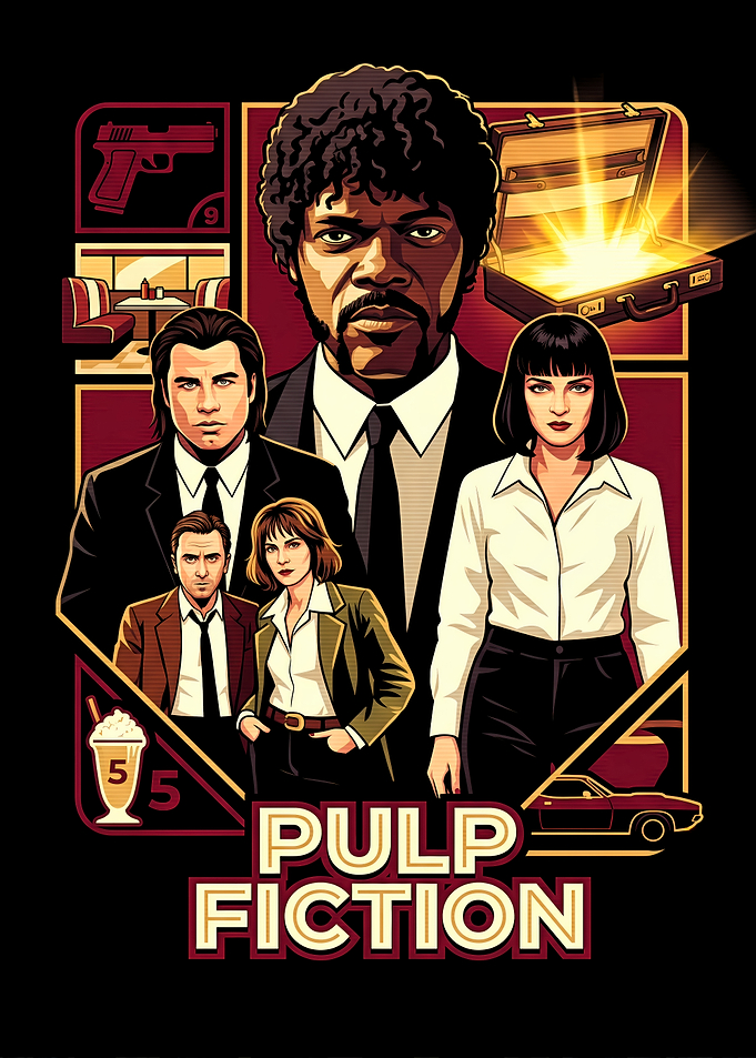 Pulp Fiction Movie Poster Art
