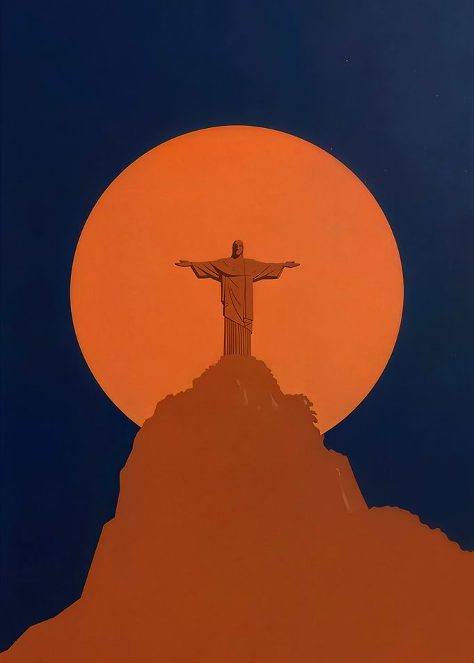 Christ the Redeemer Minimalist Art