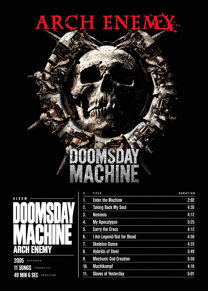 Arch Enemy Doomsday Machine Album Poster