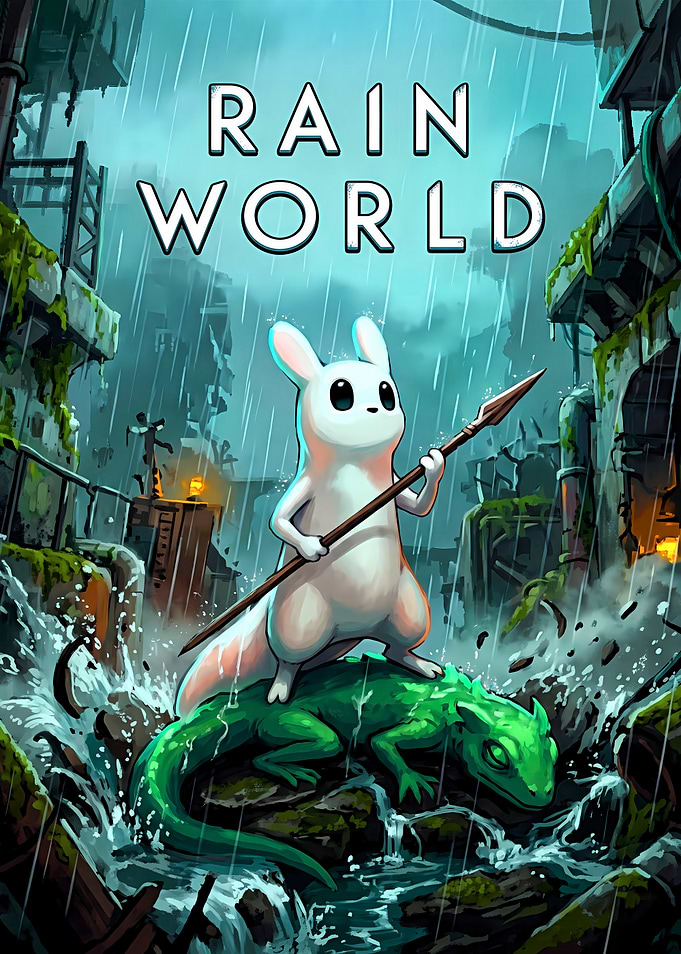 Rain World Slugcat Game Poster
