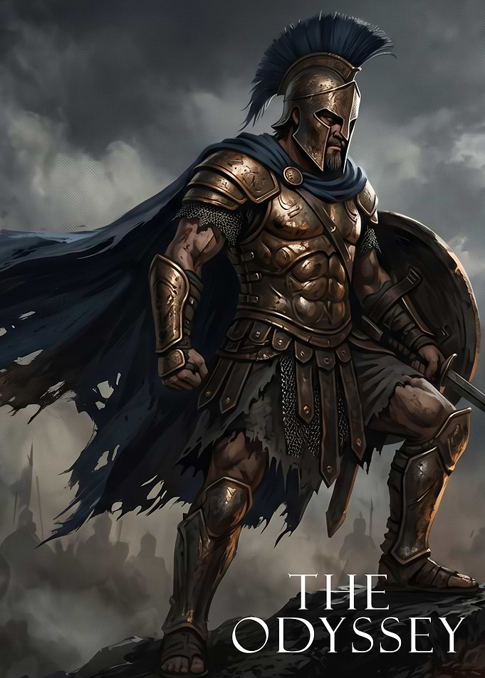 The Odyssey Spartan Warrior Poster