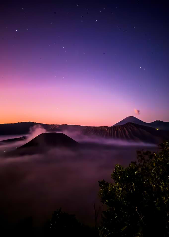 Mount Bromo and Semeru at Dawn – East Java Volcano Photography