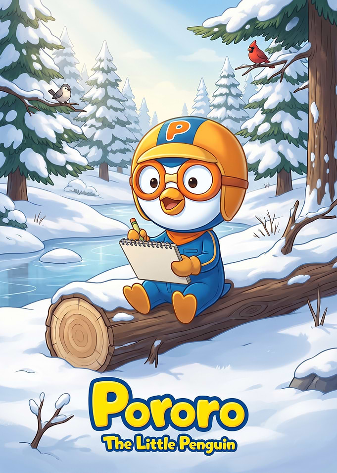 Pororo the Little Penguin Sketching