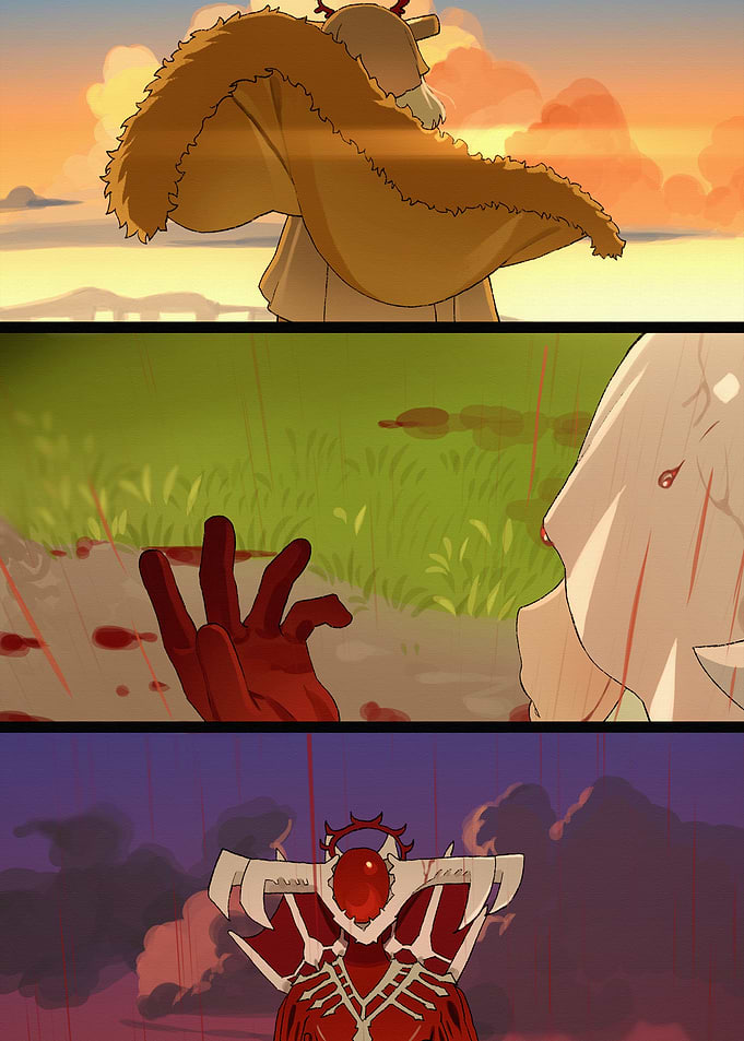 Tragic Transformation Comic Panel