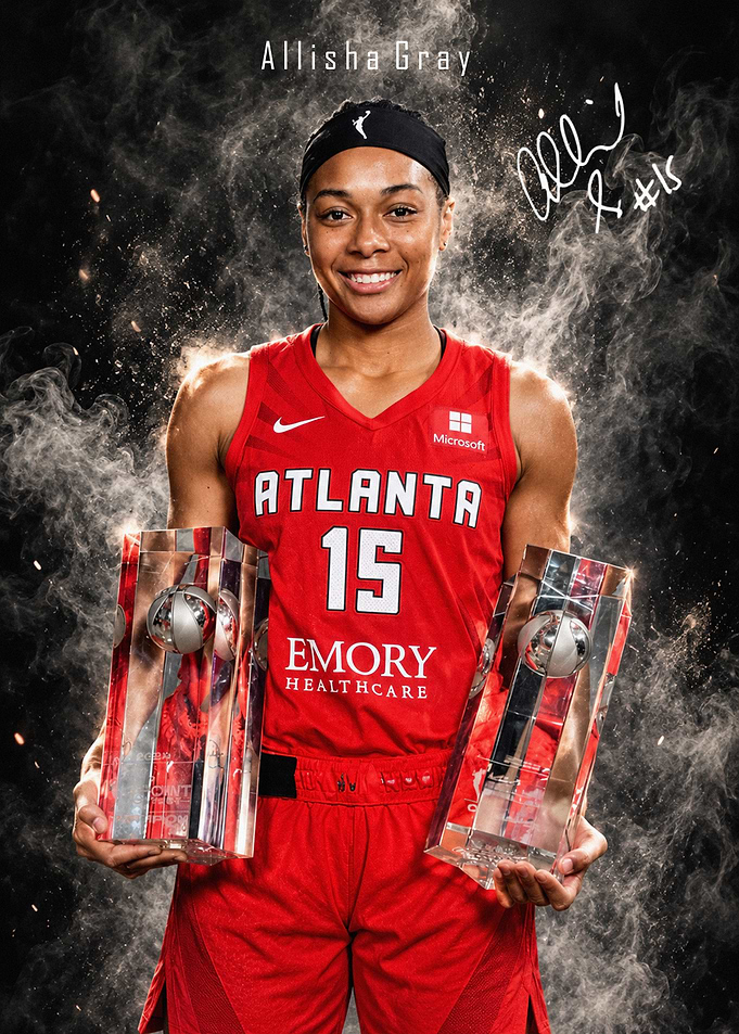 Allisha Gray Atlanta Dream Basketball Portrait