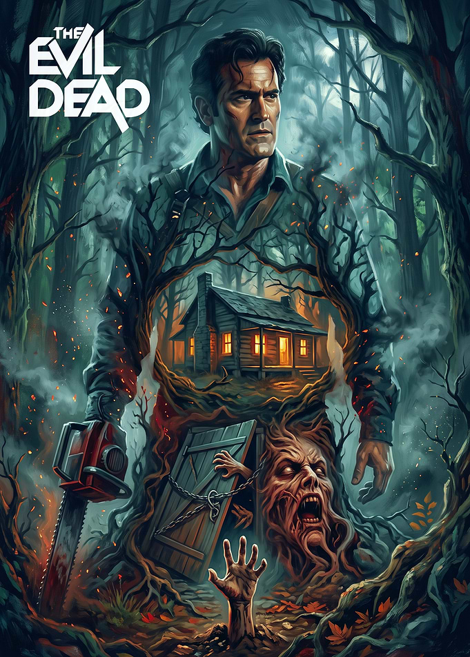The Evil Dead Ash Williams Poster