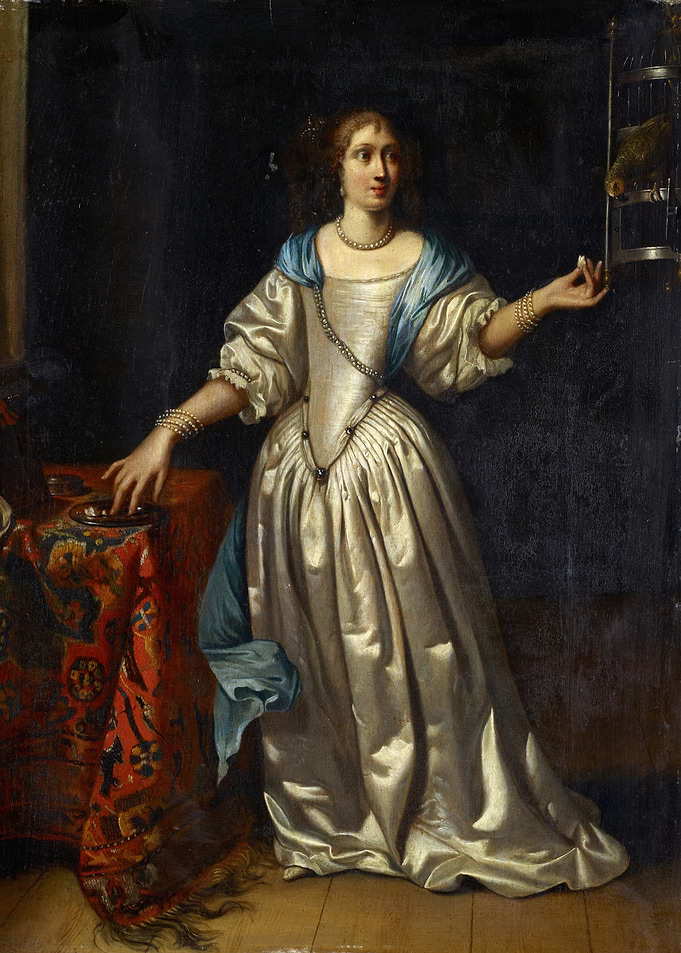 Portrait of a Lady with Parrot