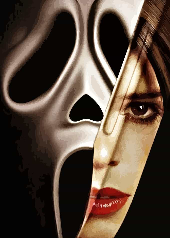 Scream Movie Ghostface Mask Poster