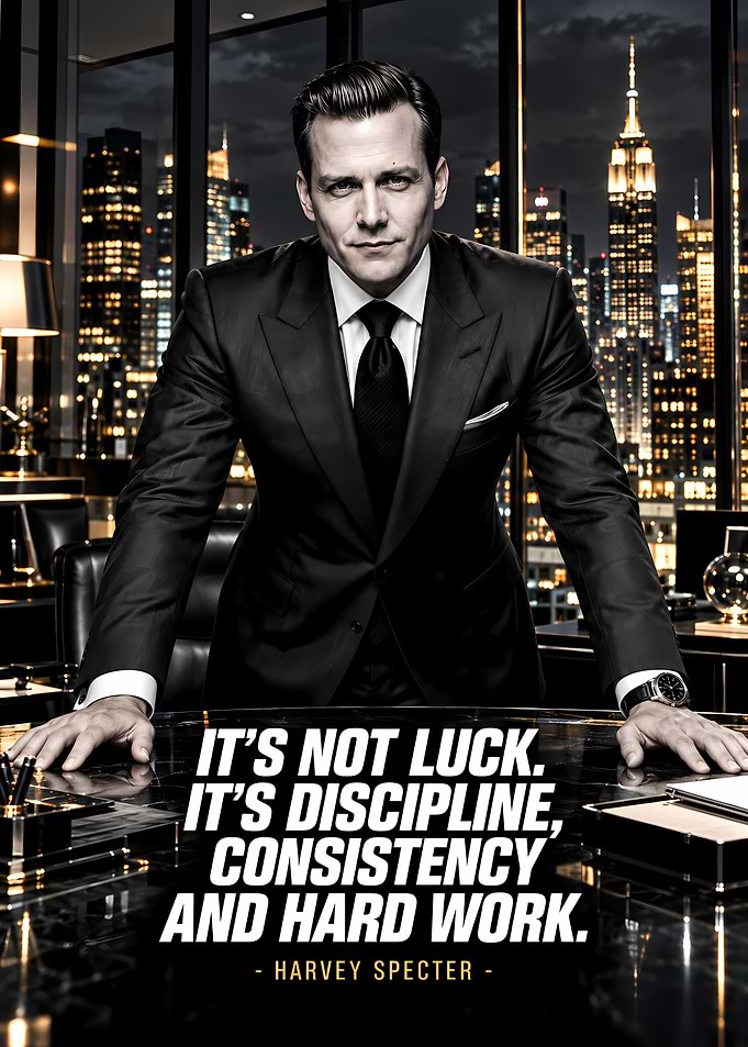 Harvey Specter Inspirational Office Poster