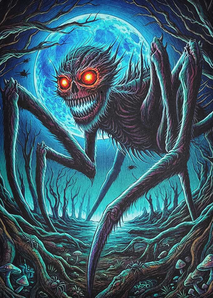 Creepy Monster Night Dark Fantasy