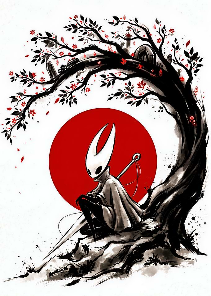 Hornet from Hollow Knight Ink