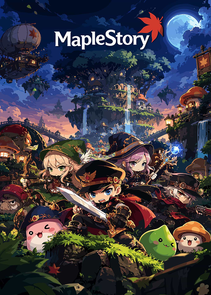 MapleStory Fantasy Adventure Game Poster