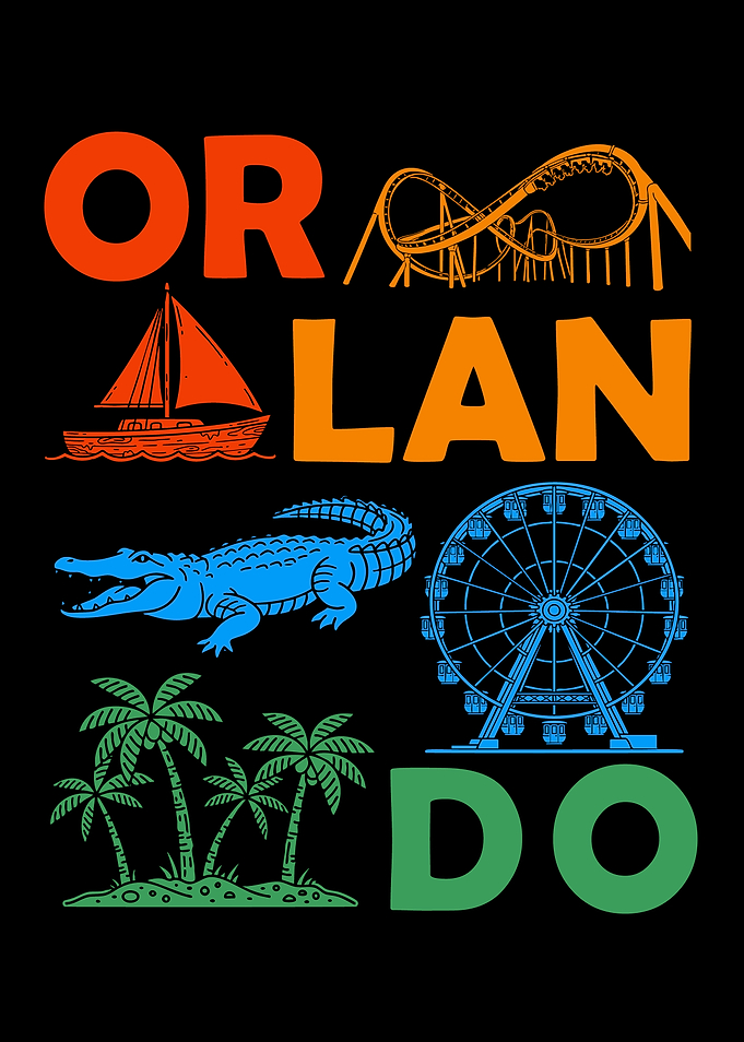 Orlando Florida Travel Graphic Design