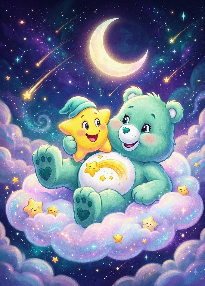 Star Bear Night Sky Fantasy Art