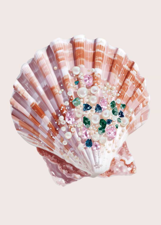 Jewelled Seashell - Coastal Still Life