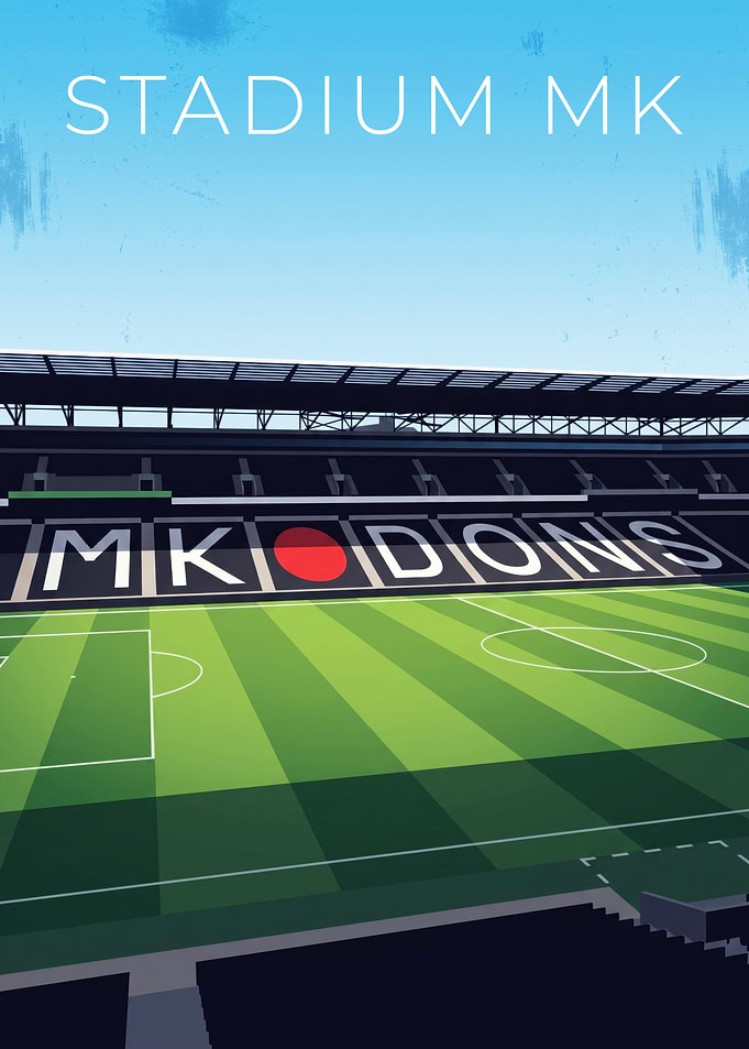 Football Tradition Lives At Stadium MK Minimalist Poster