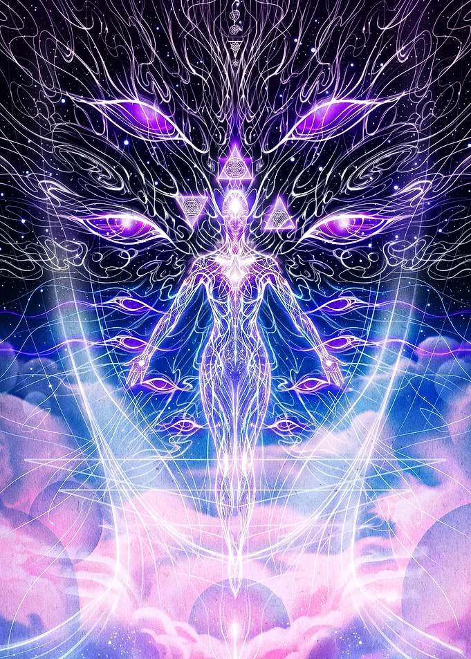 Ethereal Cosmic Being Spiritual Art