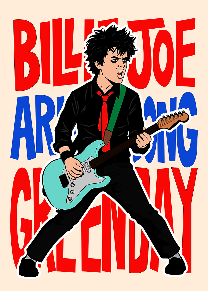 Billie Joe Armstrong Green Day Illustration