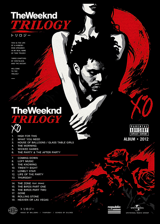 The Weeknd Trilogy Album Poster