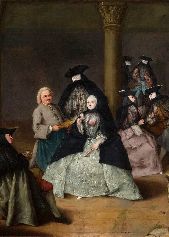 Venetian Masquerade Gathering Painting