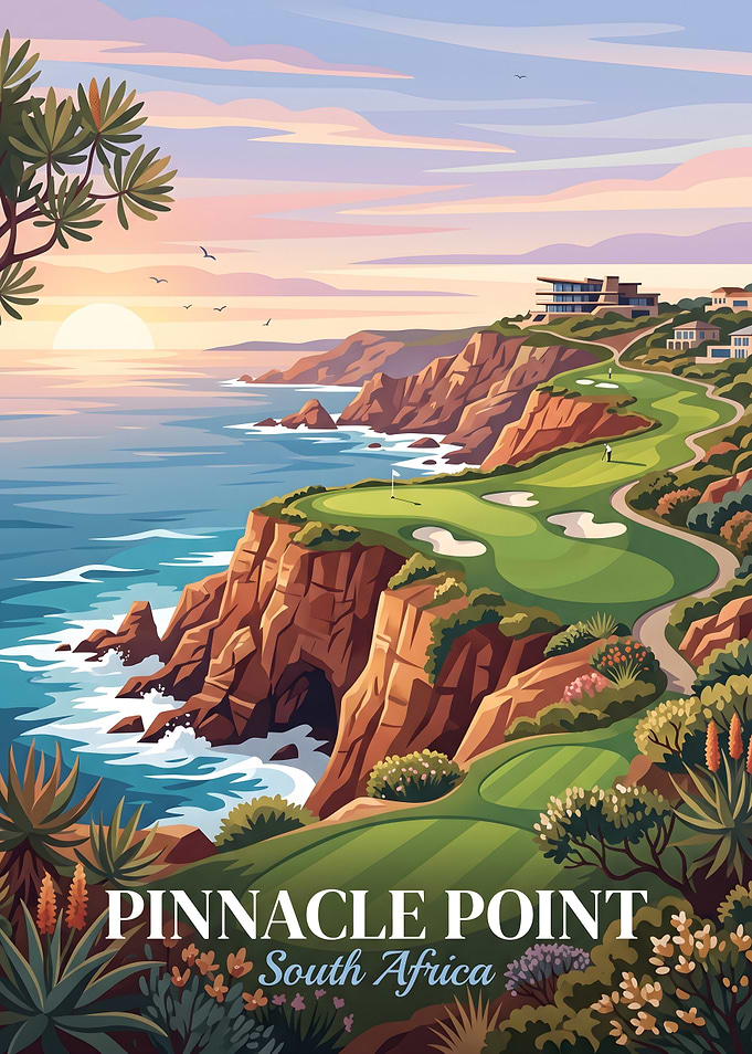 Pinnacle Point South Africa Golf Poster