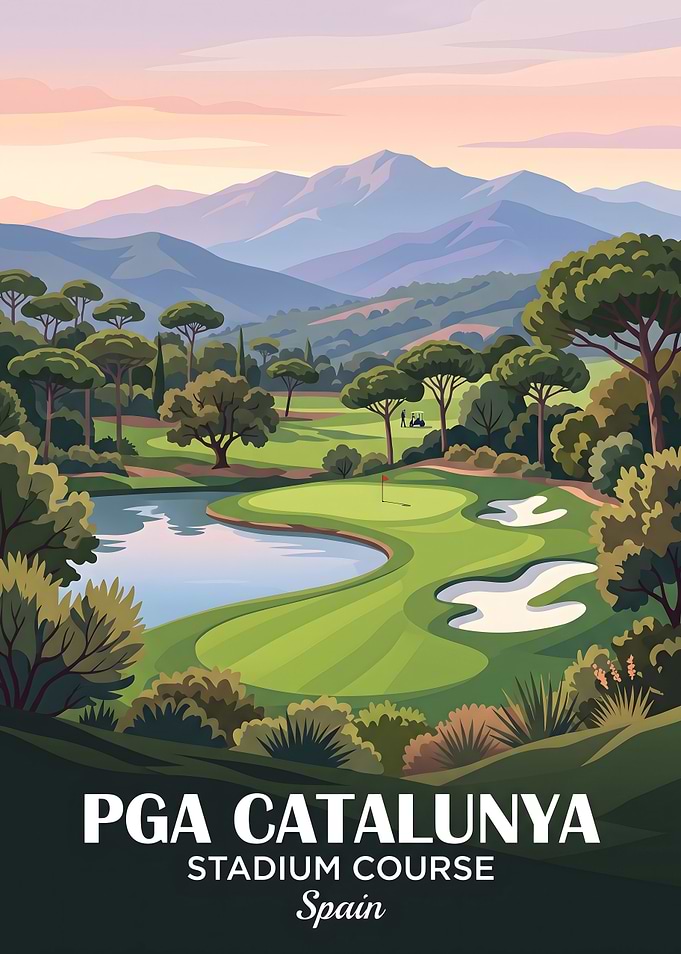 PGA Catalunya Stadium Course Spain Poster