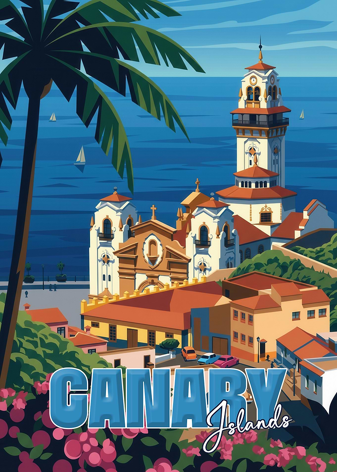 Canary Islands Travel Poster