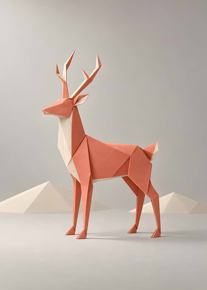 Origami Stag | Ciervo de origami
