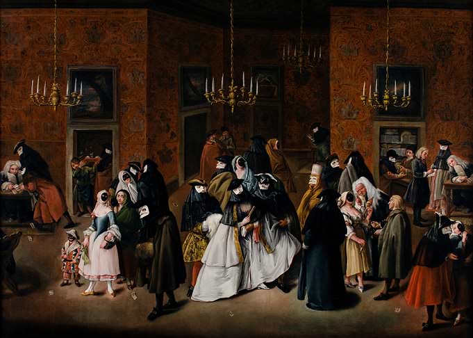 Venetian Masquerade Ball Painting