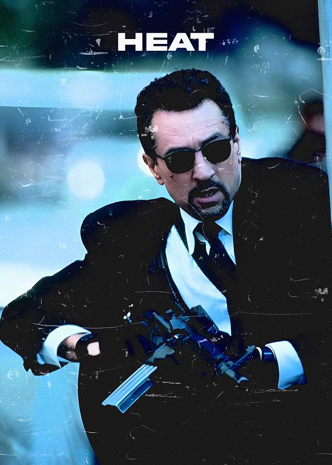 Heat Movie Poster Featuring Neil McCauley