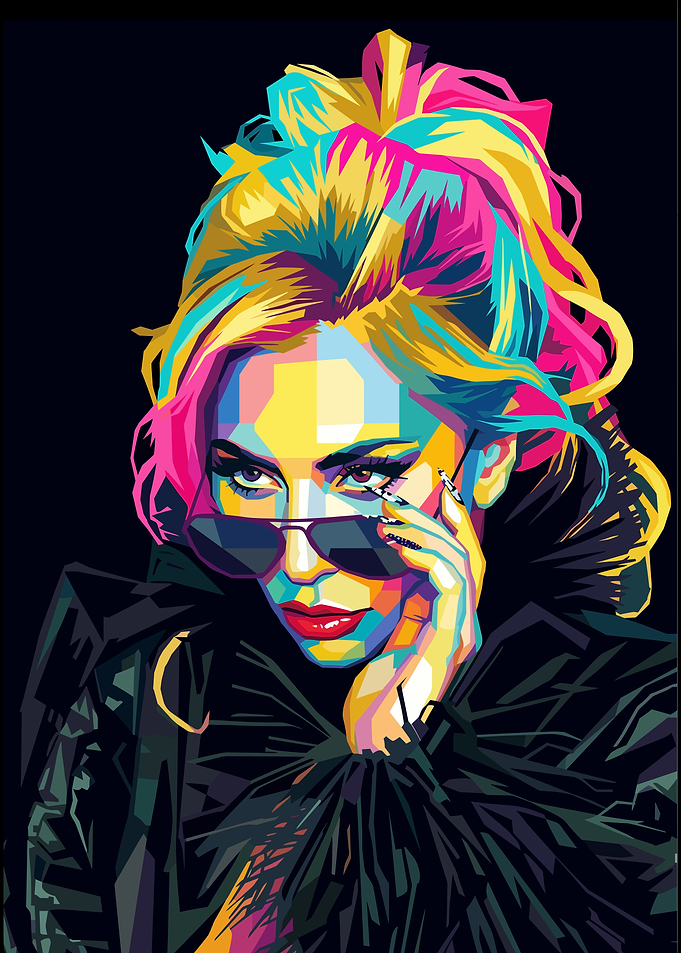 Lady Gaga Pop Art Portrait