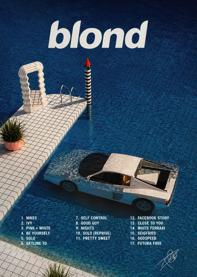 Frank Ocean Blond Album Poster