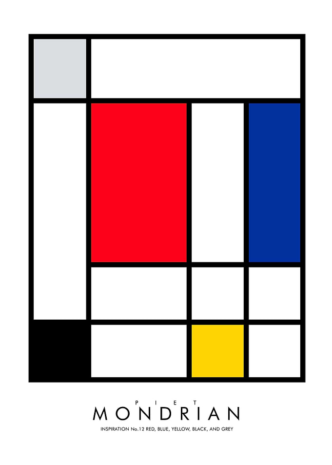Piet Mondrian | Inspiration 12 RBYG