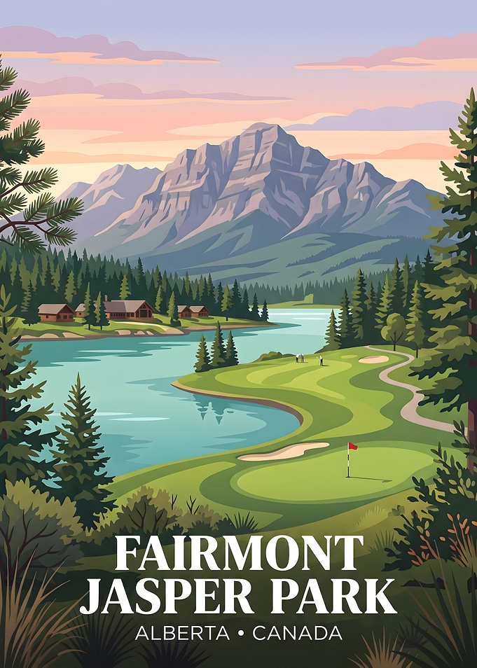 Fairmont Jasper Park Travel Poster