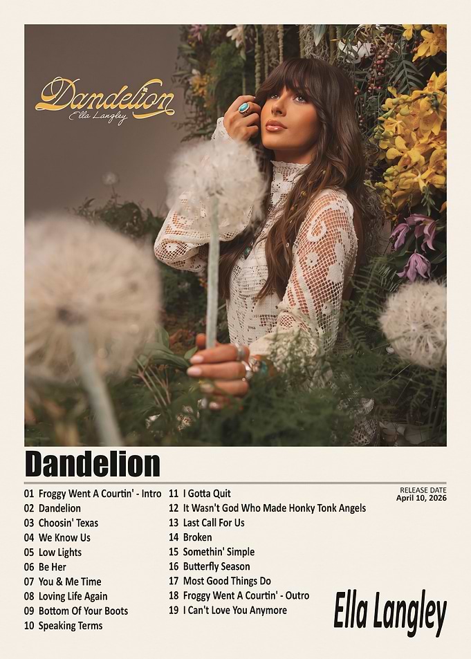 Ella Langley Dandelion Album Poster
