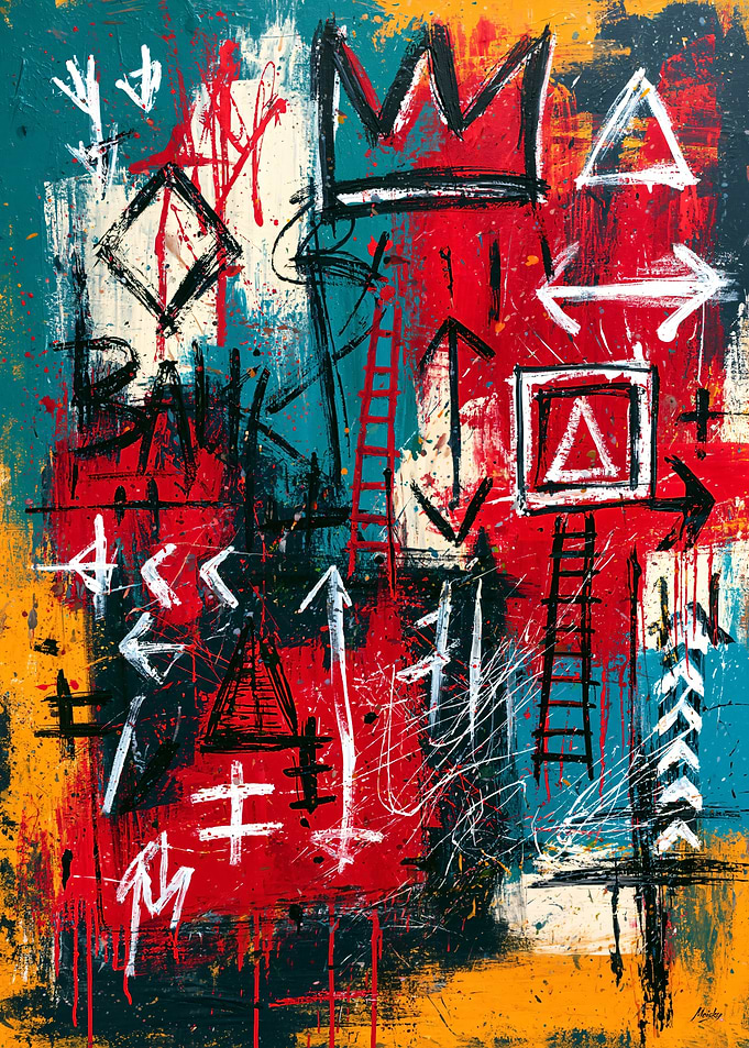 Crowned Coordinates - Urban Glyph Art