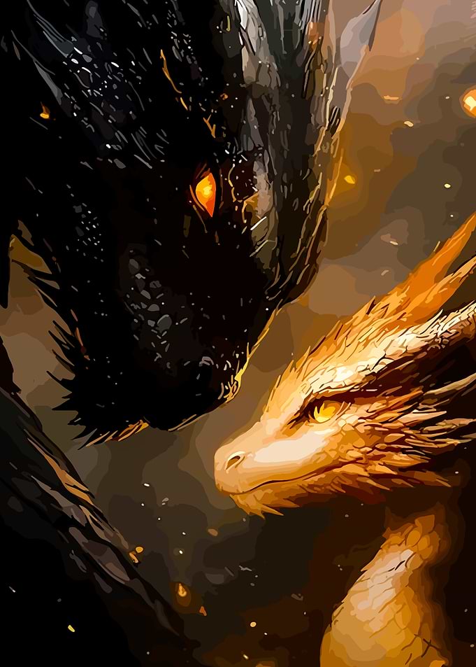 Dark and Golden Dragon Encounter