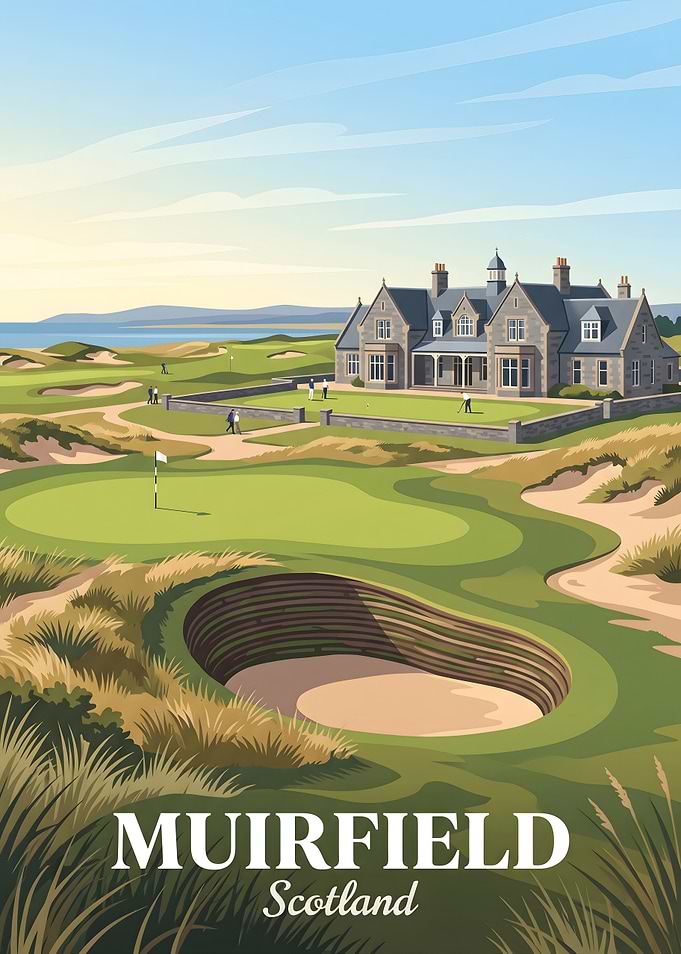 Muirfield Scotland Golf Course Poster