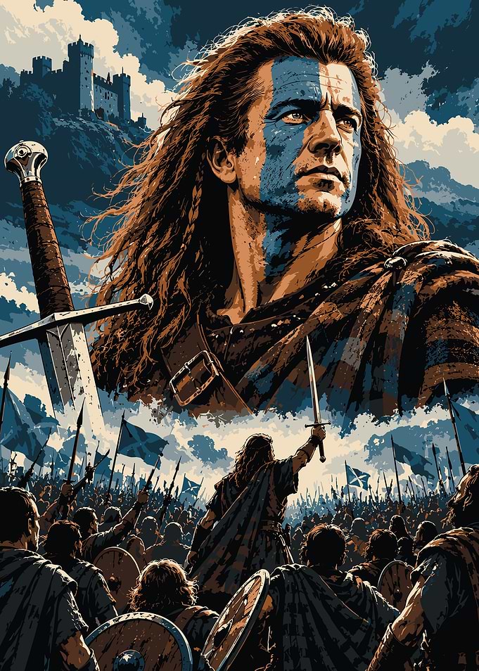 Braveheart William Wallace Battle Poster